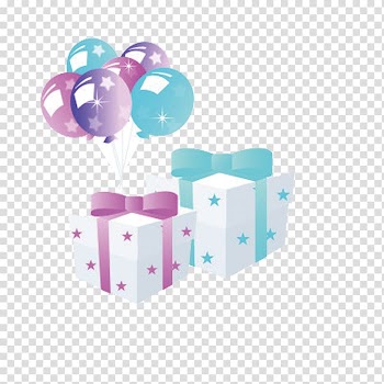 Gift Birthday Balloon , gift transparent background PNG clipart