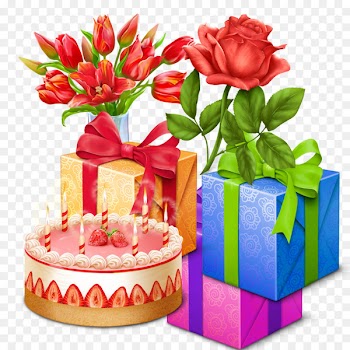 Gift Birthday Floral design Image Cake - e mail 