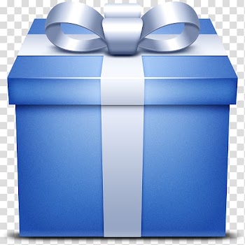 Gift Blue Decorative box Icon, box transparent background PNG clipart