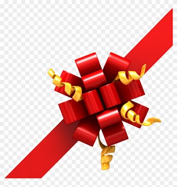 Gift Bow Right Corner Ribbon 1600 Clr 4347 1 Sleep - Christmas Bow Corner Png