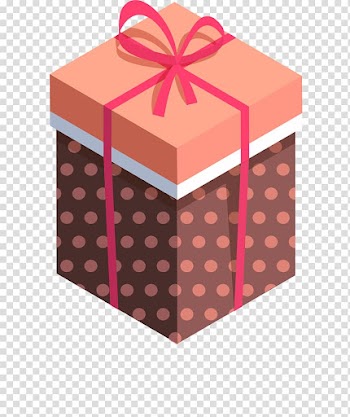 Gift Box Adobe Illustrator, Retro wave point packing box transparent background PNG clipart