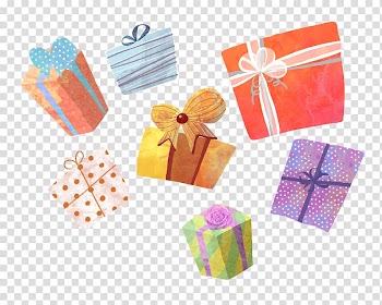 Gift Box Cartoon Child Illustration, Gift transparent background PNG clipart