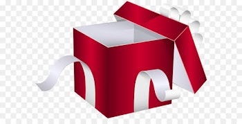 Gift Box Clip art - Open Red Gift Box PNG Clipart Image 
