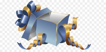 Gift Box Clip art - Transparent Blue Large Gift Box PNG Clipart 