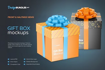 Gift Box Mockups