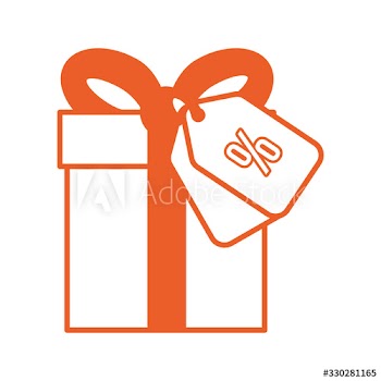 gift box present with tag present