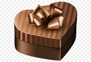 Gift Box Purple Clip art - Luxury Gift Box Brown Heart PNG Clipart Image 