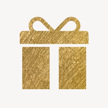 Gift box, reward gold icon, | Free Icons - rawpixel