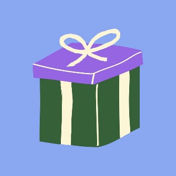 Gift box sticker, cute doodle | Free PSD Illustration - rawpixel