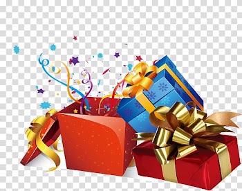 Gift box transparent background PNG clipart