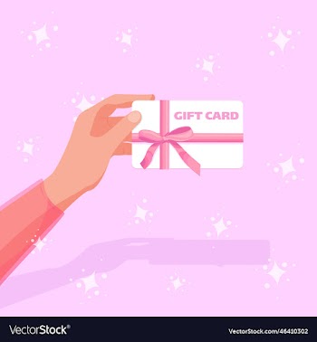 gift card certificate voucher in hand