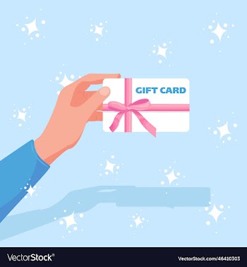 gift card certificate voucher in hand