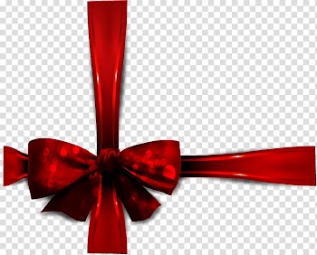 Gift card Christmas Greeting card, Hand drawn red bow tie transparent background PNG clipart