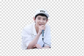 Gift  Chan Yeol Free, man in white shirt and white cap holding microphone transparent background PNG clipart
