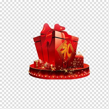 Gift Christmas Bainian, Shiny Gift transparent background PNG clipart