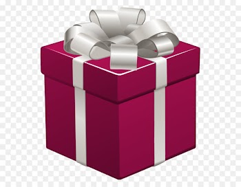 Gift Christmas Clip art - Transparent Pink Present with Silver Bow PNG Clipart 