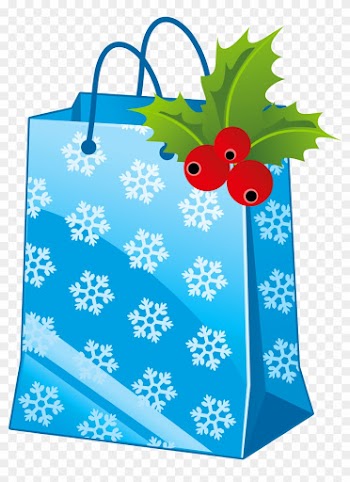 Gift Christmas Santa Claus Clip Art - Christmas Shopping Bag Clipart