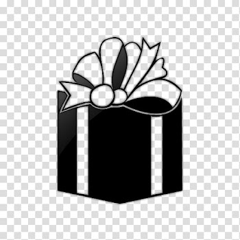Gift Computer Icons Box Black and white , Icons Gift Box For Windows transparent background PNG clipart