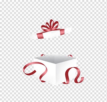 Gift Decorative box, Open the exquisite gift box transparent background PNG clipart