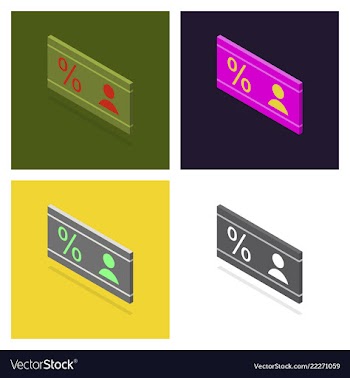 Gift discount card with background vector image