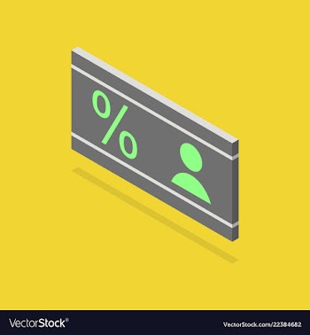 Gift discount card with background vector image