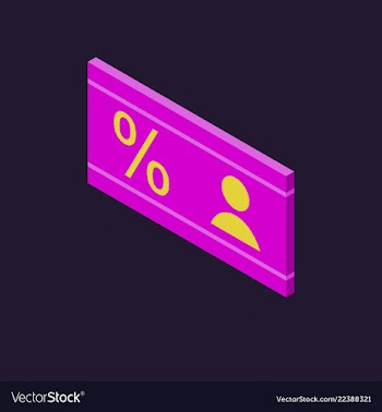Gift discount card with background vector image