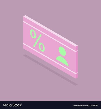 Gift discount card with background vector image