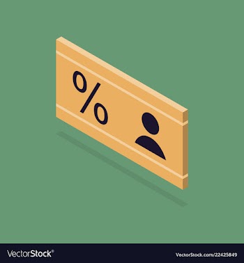 Gift discount card with background vector image