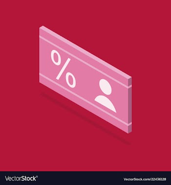 Gift discount card with background vector image