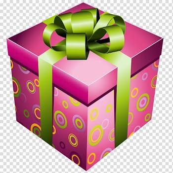 Gift Euclidean Icon , Pink Gift Box with Green Bow , pink gift box transparent background PNG clipart