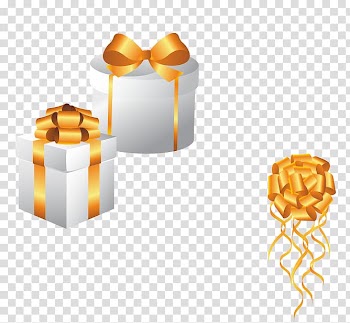 Gift Euclidean Illustration, Cosmetics golden festive gift transparent background PNG clipart