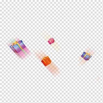 Gift , Flying gift transparent background PNG clipart