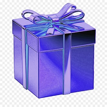 Gift, Gift Card, Gift Wrapping, Purple, Blue PNG