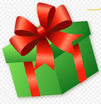 Gift, Green, Box, Ribbon PNG