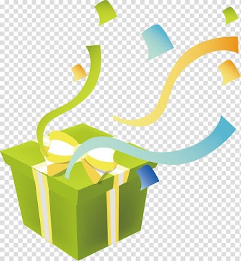 Gift Green , Confetti element transparent background PNG clipart