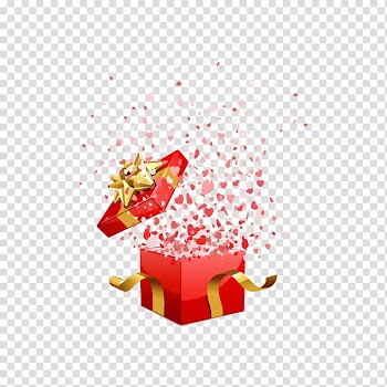 Gift Heart Valentines Day , Gift transparent background PNG clipart