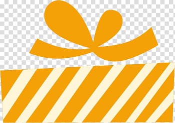 Gift Orange , Orange gift box transparent background PNG clipart