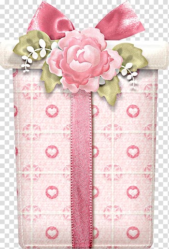 Gift Paper Birthday , Rose decoration gift transparent background PNG clipart