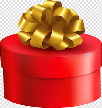 Gift Paper Box , Cartoon red gift box transparent background PNG clipart