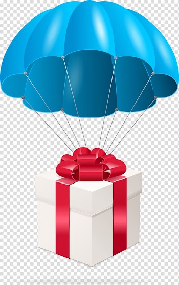 Gift Parachute illustration Box, parachute,balloon,gift,gift transparent background PNG clipart