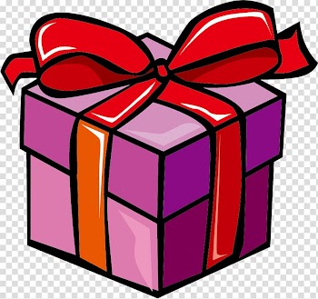 Gift Purple Drawing , Purple cartoon holiday gift transparent background PNG clipart