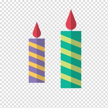 Gift Ribbon Candle Gratis, Candle colored lines transparent background PNG clipart