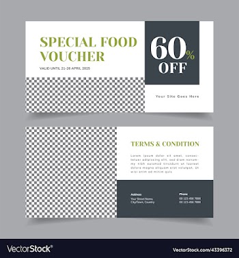 gift voucher template promotion sale for business