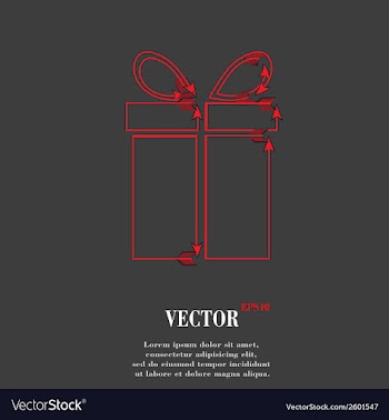 Gift web icon flat design vector image