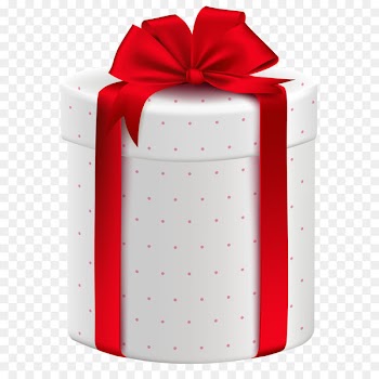 Gift wrapping Box Clip art - White Gift Box with Red Bow PNG Clipart Image 