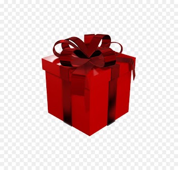 Gift wrapping Box Paper Clip art - Large Red Gift Box Clipart 
