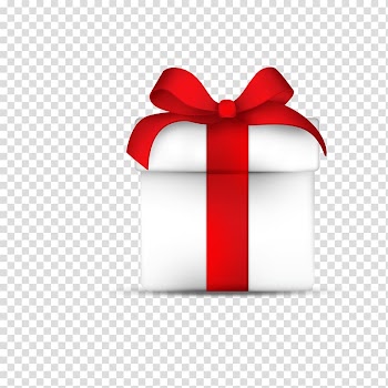 Gift wrapping Decorative box , Gift white box transparent background PNG clipart