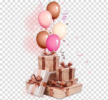 Gifts and balloons , Gift Birthday Christmas , A bunch of gifts transparent background PNG clipart