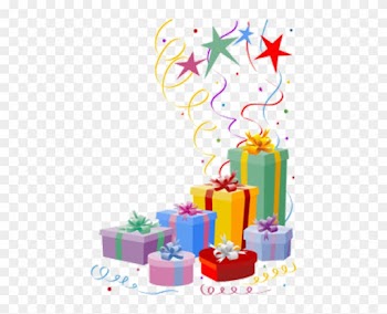 Gifts - Birthday Cake And Gift Png