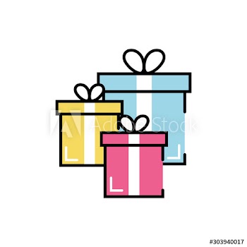 gifts boxes presents icons